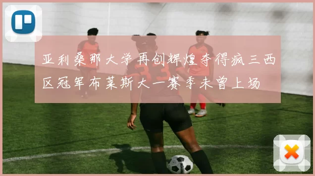 亚利桑那大学再创辉煌夺得疯三西区冠军布莱斯大一赛季未曾上场